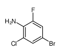 4-溴-2-氯-6-氟苯胺结构式