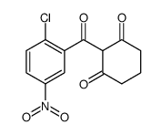 2-(2-chloro-5-nitrobenzoyl)cyclohexane-1,3-dione结构式
