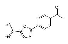 5-(4-acetylphenyl)furan-2-carboximidamide结构式