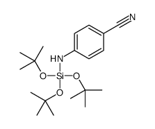 4-[tris[(2-methylpropan-2-yl)oxy]silylamino]benzonitrile Structure