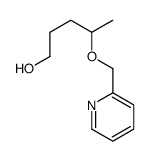 4-(pyridin-2-ylmethoxy)pentan-1-ol结构式