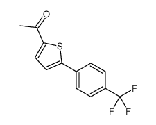 1-{5-[4-(Trifluoromethyl)phenyl]-2-thienyl}ethanone结构式