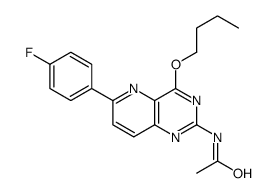 N-[4-butoxy-6-(4-fluorophenyl)pyrido[3,2-d]pyrimidin-2-yl]acetamide结构式
