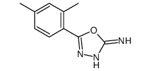 5-(2,4-Dimethylphenyl)-1,3,4-oxadiazol-2-amine结构式