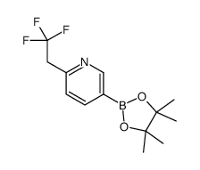 5-(4,4,5,5-tetramethyl-1,3,2-dioxaborolan-2-yl)-2-(2,2,2-trifluoroethyl)pyridine Structure