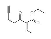 ethyl 2-ethylidene-3-oxohept-6-ynoate结构式