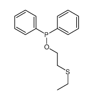 2-ethylsulfanylethoxy(diphenyl)phosphane Structure