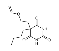 5-butyl-5-(2-vinyloxy-ethyl)-pyrimidine-2,4,6-trione Structure