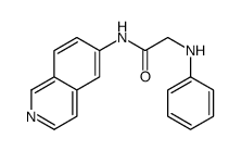 2-anilino-N-isoquinolin-6-ylacetamide Structure