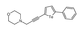 4-[3-(5-phenyltellurophen-2-yl)prop-2-ynyl]morpholine结构式