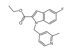 ethyl 5-fluoro-1-[(2-methylpyrid-4-yl)methyl]-1H-indole-2-carboxylate Structure