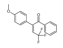 4,4,4-trifluoro-2-(4-methoxyphenyl)-1-phenylbut-2-en-1-one结构式