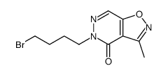 5-(4-bromobutyl)-3-methyl-[1,2]oxazolo[4,5-d]pyridazin-4-one Structure