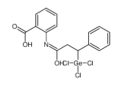 2-[(3-phenyl-3-trichlorogermylpropanoyl)amino]benzoic acid Structure