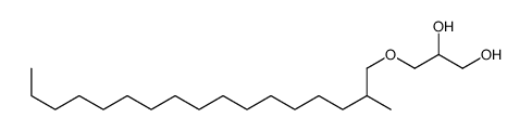 3-(2-methylheptadecoxy)propane-1,2-diol Structure