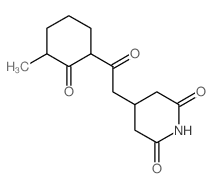 4-[2-(3-methyl-2-oxo-cyclohexyl)-2-oxo-ethyl]piperidine-2,6-dione Structure