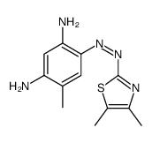 4-[(4,5-dimethyl-1,3-thiazol-2-yl)diazenyl]-6-methylbenzene-1,3-diamine结构式