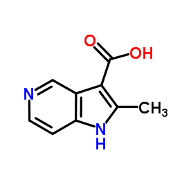 1H-Pyrrolo[3,2-c]pyridine-3-carboxylic acid, 2-methyl结构式