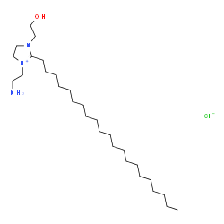 1-(2-aminoethyl)-2-henicosyl-4,5-dihydro-3-(2-hydroxyethyl)-1H-imidazolium chloride structure