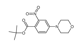 tert-butyl 4-morpholin-4-yl-2-nitrobenzoate结构式