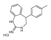 5-(4-methylphenyl)-4,5-dihydro-1H-1,3-benzodiazepin-2-amine,hydrochloride Structure