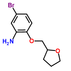 5-Bromo-2-(tetrahydro-2-furanylmethoxy)aniline Structure