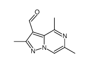 Pyrazolo[1,5-a]pyrazine-3-carboxaldehyde, 2,4,6-trimethyl- (9CI)结构式