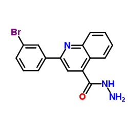 2-(3-Bromophenyl)-4-quinolinecarbohydrazide结构式