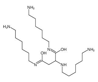 N,N'-bis(6-aminohexyl)-2-(6-aminohexylamino)butanediamide Structure