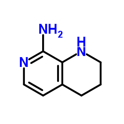 1,2,3,4-四氢-1,7-萘啶-8-胺结构式