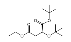 (S)-1-tert-butyl 4-ethyl 2-(tert-butoxy)succinate结构式