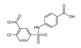 4-[(4-chloro-3-nitrophenyl)sulfonylamino]benzoic acid结构式