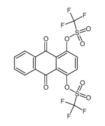 1,4-Bis-(trifluoromethanesulfonyloxy)-9,10-anthracenedione Structure