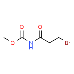 (3-Bromo-propionyl)-carbamic acid methyl ester Structure