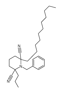 1-benzyl-2-propyl-6-undecylpiperidine-2,6-dicarbonitrile Structure