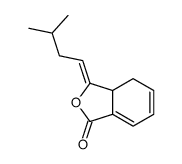 3-(3-methylbutylidene)-3a,4-dihydro-2-benzofuran-1-one结构式