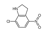 7-chloro-4-nitro-1H-indoline结构式