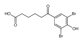 6-(3,5-dibromo-4-hydroxy-phenyl)-6-oxo-hexanoic acid Structure