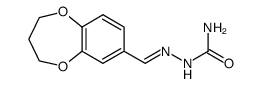 3,4-dihydro-2H-benzo[b][1,4]dioxepin-7-carbaldehyde-semicarbazone结构式