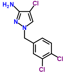 4-CHLORO-1-(3,4-DICHLORO-BENZYL)-1H-PYRAZOL-3-YLAMINE Structure