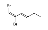 1,2-dibromo-hexa-1,3-diene Structure