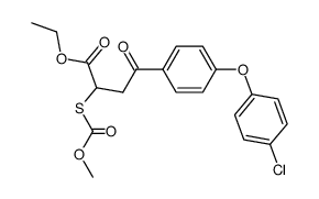 ethyl 3-<4-(4-chlorophenoxy)benzoyl>-2-methoxycarbonylthiopropionate结构式