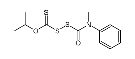 <2-propoxy(thiocarbonyl)>(methylphenylcarbamoyl)disulfane Structure