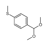 1-(dimethoxymethyl)-4-methylsulfanylbenzene Structure