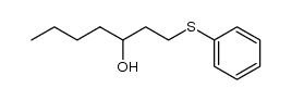 (RS)-1-phenylthioheptan-3-ol结构式