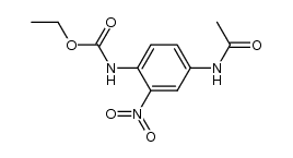 ethyl N-(4-acetamido-2-nitrophenyl)carbamate结构式