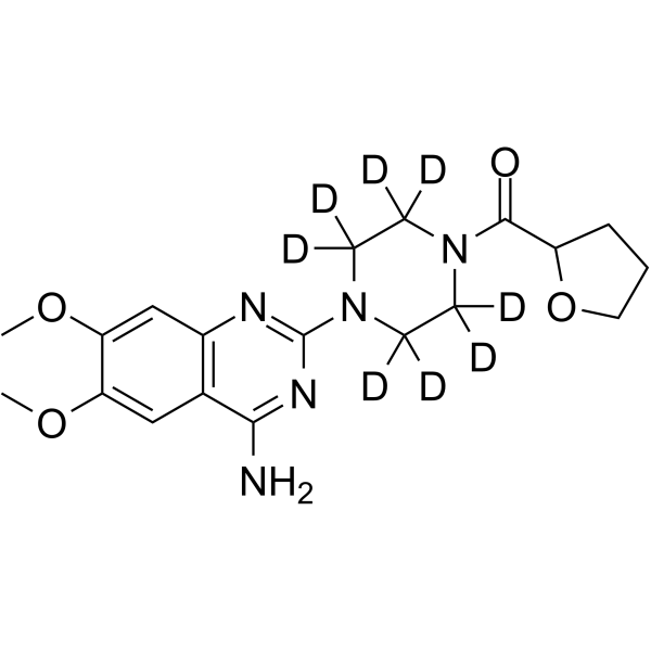 Terazosin-d8 Structure