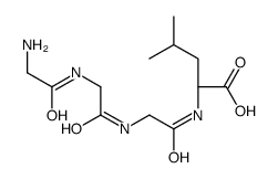 (2S)-2-[[2-[[2-[(2-aminoacetyl)amino]acetyl]amino]acetyl]amino]-4-methylpentanoic acid Structure