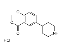 methyl 2-methoxy-5-piperidin-4-ylbenzoate,hydrochloride结构式