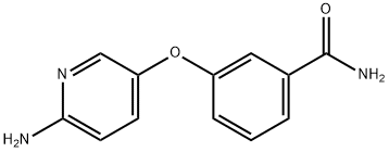 3-[(6-氨基吡啶-3-基)氧基]苯甲酰胺结构式